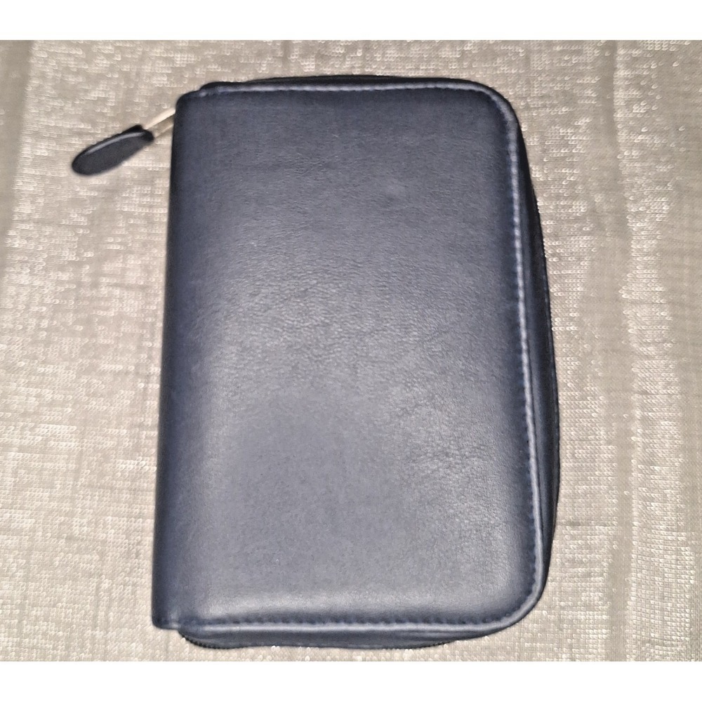 Day-Timer Zippered 6-Ring Planner‎ Faux Leather Blue